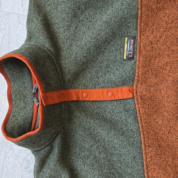 L.L. Bean Mens Sweater Pullover Fleece Colorblock Dize XXL 2X TALL - Picture 3 of 12